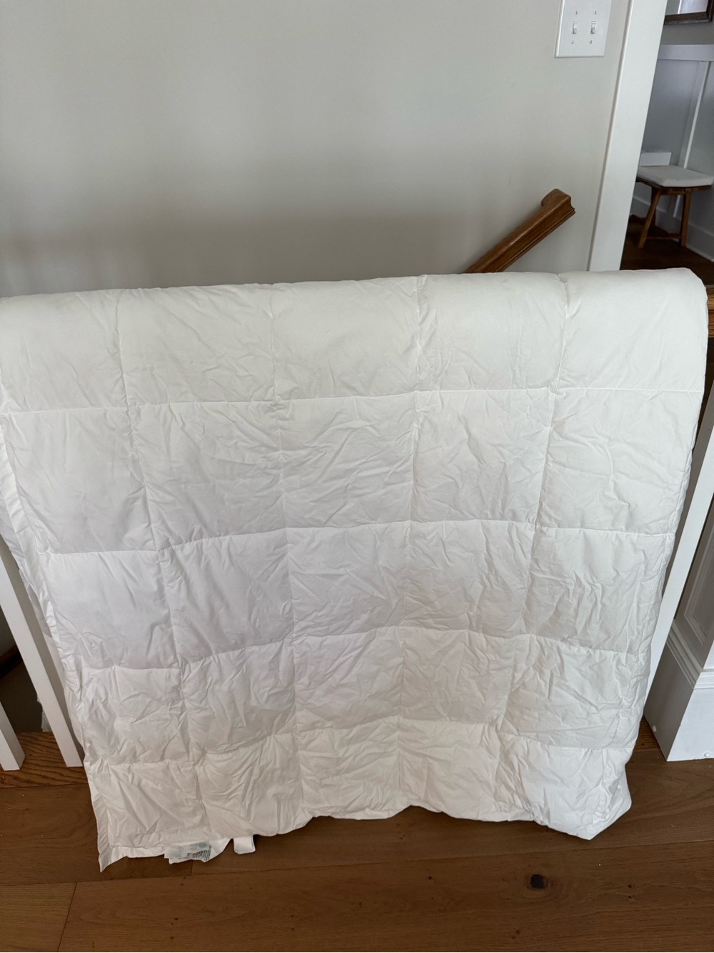Company Store White Quilted Down Alternative Comforter King/California King